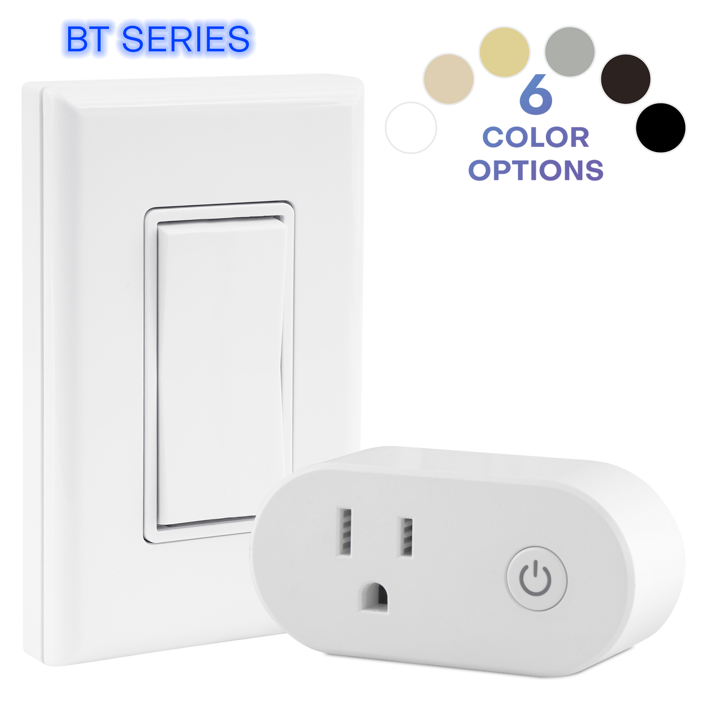 The WiFiCurfew kit: the bedside button and the plug-through receiver that controls your router